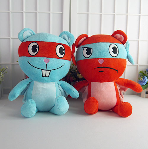 Happy Tree Friends Stuffed Animal squirrel Splendid and Splendont plush toys