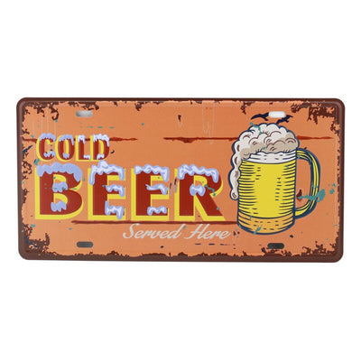 Man cave ideas Metal Tin Signs Cold Beer Bar Pub Decorative - Goods Shopi