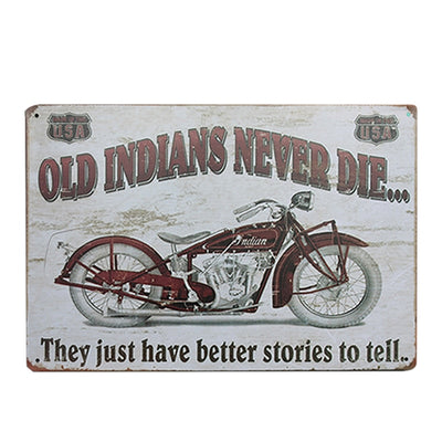 Man cave ideas Motorcycles wall Art Metal Signs