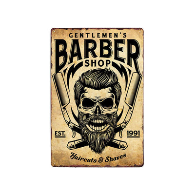 Man cave ideas Vintage Barber shop decor Metal Signs - Goods Shopi