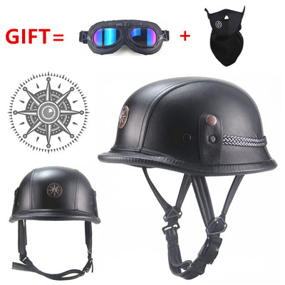 Open Face Half Helmet German WWII Style - Goods Shopi