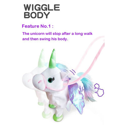 Giant Stuffed Unicorn Electric Walking Talking  Plush Toy - Goods Shopi