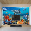 Underwater Dolphin Mural Wallpaper For Kids