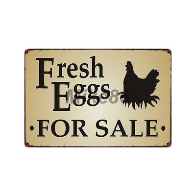 Farmhouse tin signs Chickens wall decor - Goods Shopi