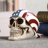 Skull Craft Skeleton  American Flag Home Decorations - Goods Shopi