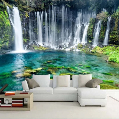 3D Murals Waterfall  Wallpaper