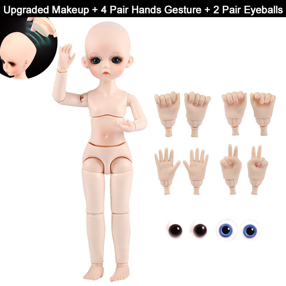 BJD Naked 30cm Ball Jointed Doll  Without Outfits