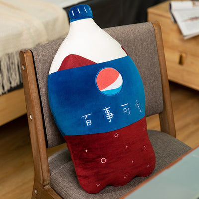 Funny Carbonated Drink Plush Pillow