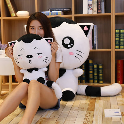Cute Giant Stuffed Big Face Soft Cat Plush Toy Pillow