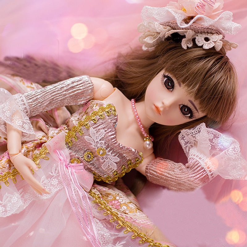 ฺBall jointed Doll FAIRY fullset princess Outfits