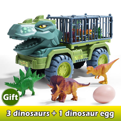 Pull Back Dinosaurs Transport  Car Truck