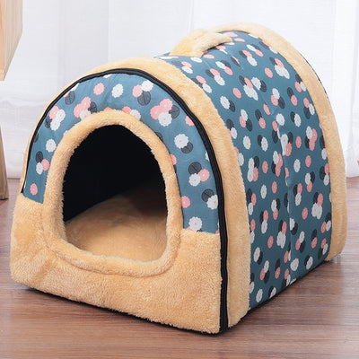 Comfortable Foldable Cat Bed House