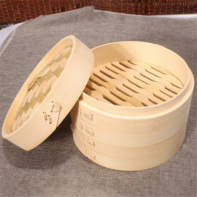 Bamboo Steamer Fish Rice Basket Cooking