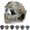Tactical Helmet Airsoft Paintball Goggles Full Face