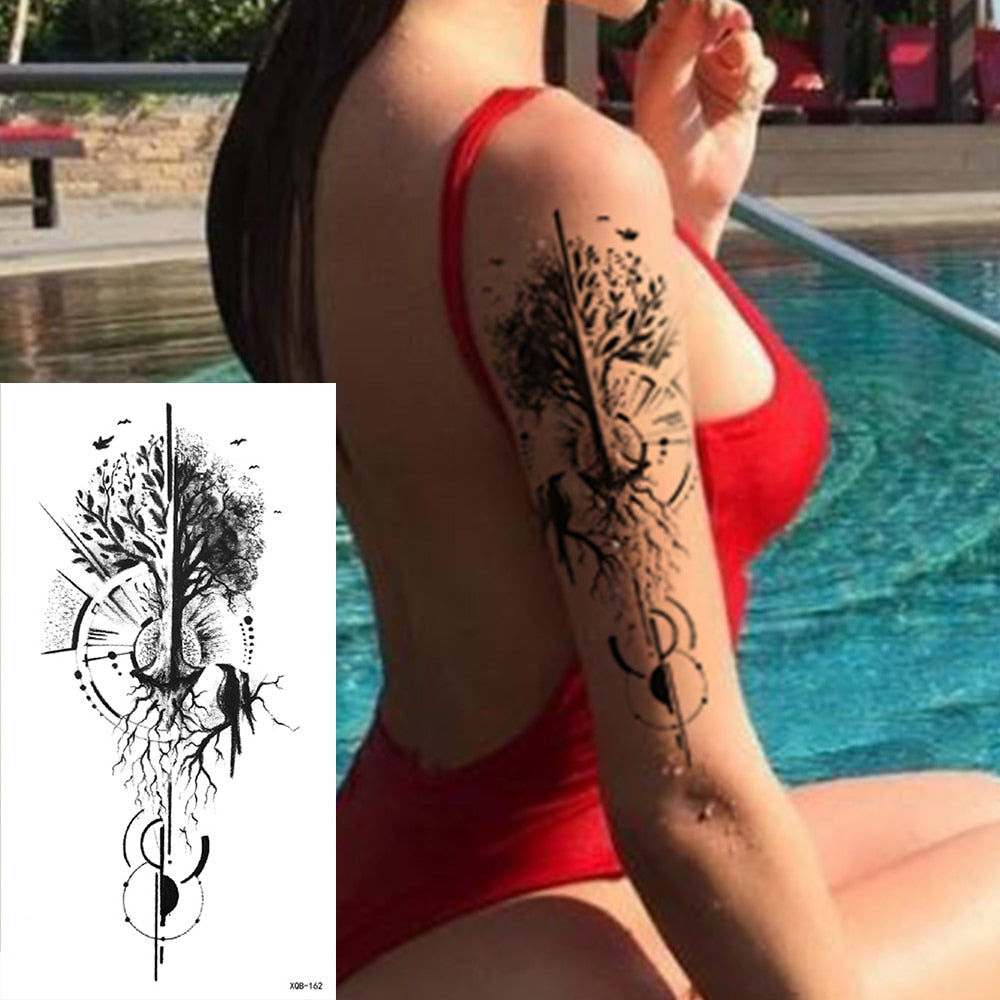 Waterproof Temporary Arm Sleeve Tattoo