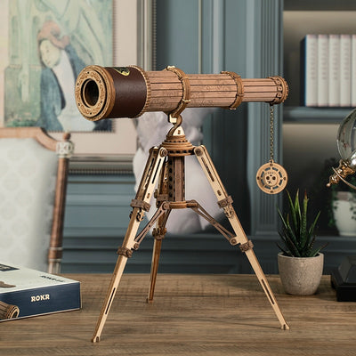 Monocular Telescope DIY Wooden Puzzle Assembly
