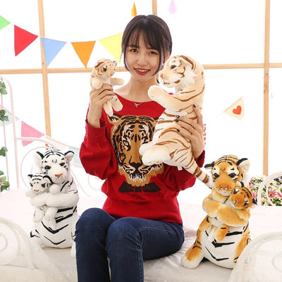 Cute Stuffed Animals Mother and Son Tiger Plush toys