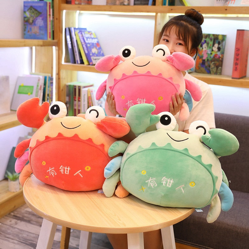 Cute Giant Stuffed  Crab Plush Pillows 