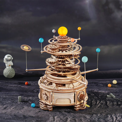 DIY 3D Wooden Puzzles Solar System Building Block Kits Toy