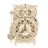 Wooden  Owl Clock DIY 3D Assembly  Kits