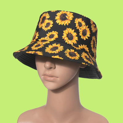 Bucket Hat Fisherman Caps Sunflower