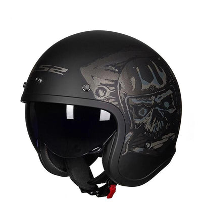 Open Face Retro  Motorcycle Helmet - Goods Shopi