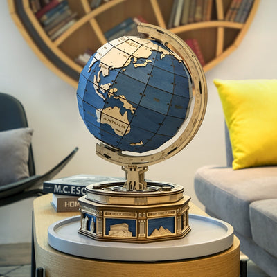 Wooden Curious Globe Map Assemble