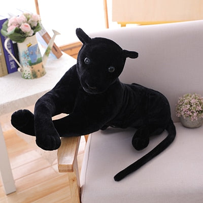 Giant stuffed animals  Black Panther Leopard Yellow White Tiger Plush Toys - Goods Shopi