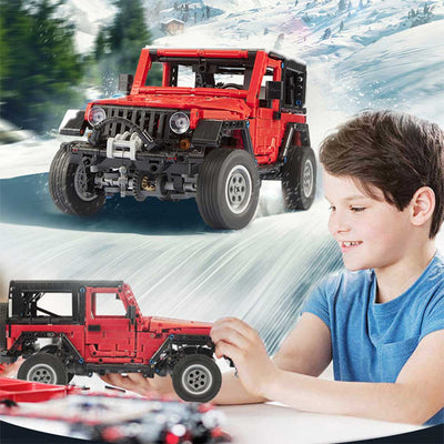 Off-Road Car Model Building Blocks Jeep Education Toys