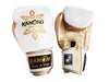 Muay Thai Boxing Gloves Kanong White Gold - Goods Shopi