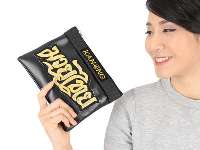 Muay Thai clutch bag Black Gold Small Size - Goods Shopi
