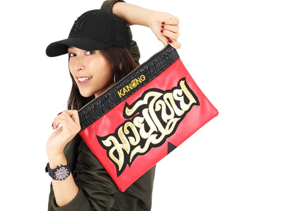 Muay Thai clutch bag Red Black - Goods Shopi