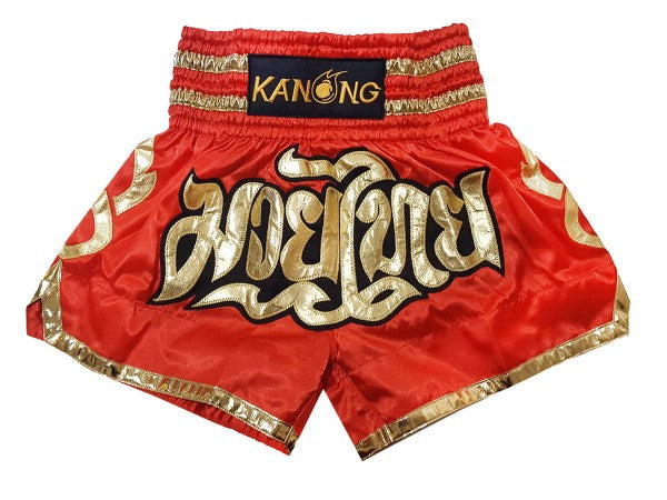 Muay thai shorts Kanong Red : KNS-121 - Goods Shopi