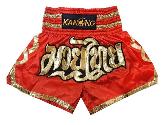 Muay thai shorts Kanong Red : KNS-121 - Goods Shopi