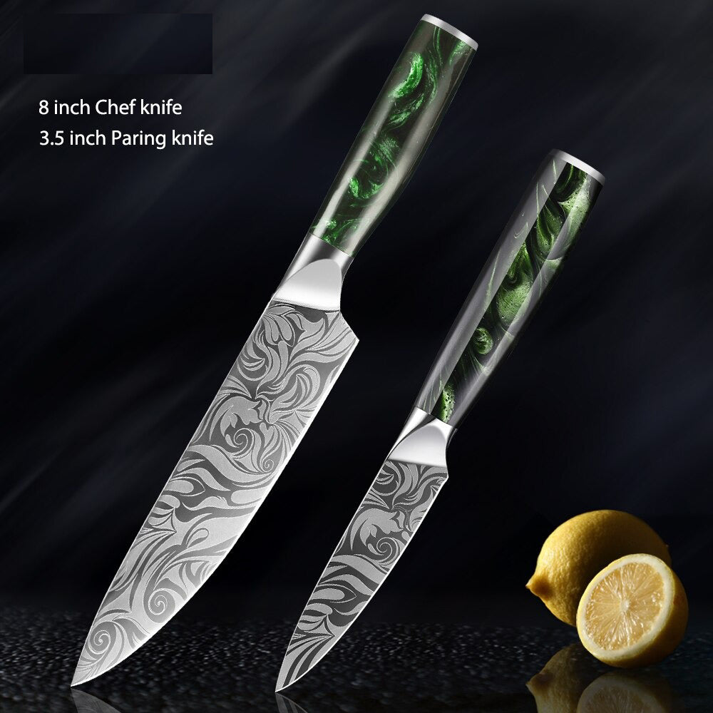 Durable  Stainless Steel Kitchen Knives Sets