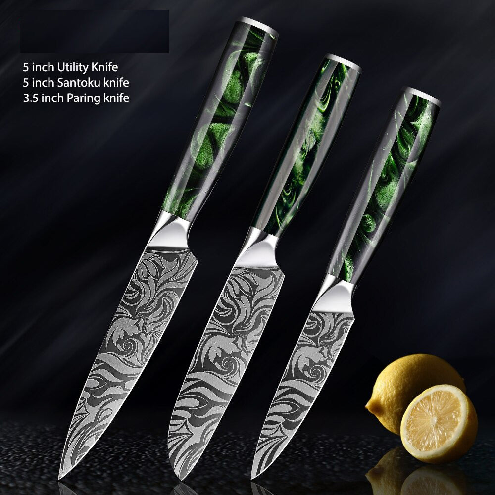 Durable  Stainless Steel Kitchen Knives Sets