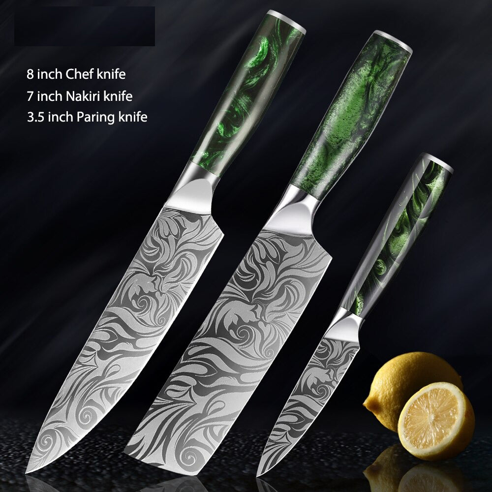 Durable  Stainless Steel Kitchen Knives Sets