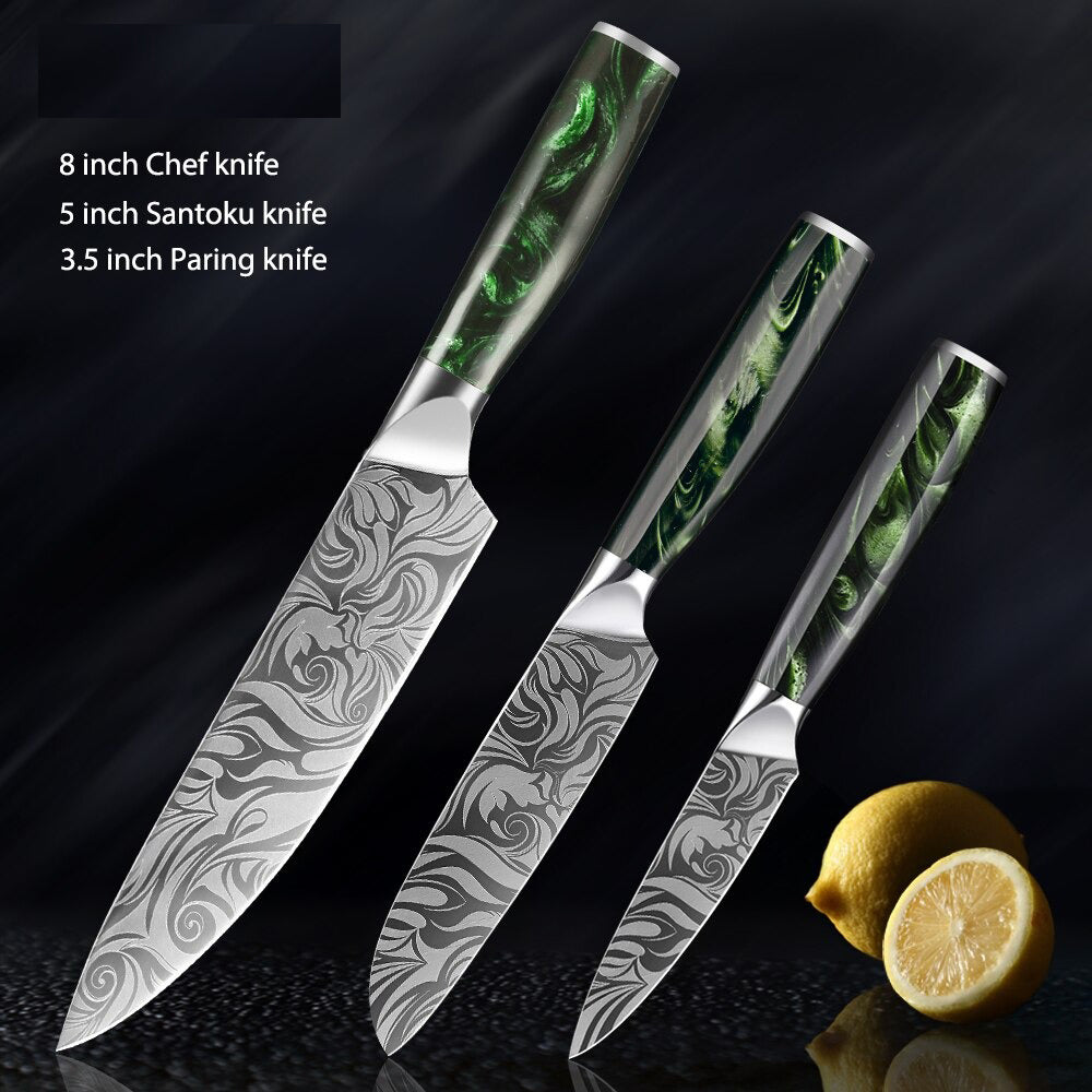 Durable  Stainless Steel Kitchen Knives Sets