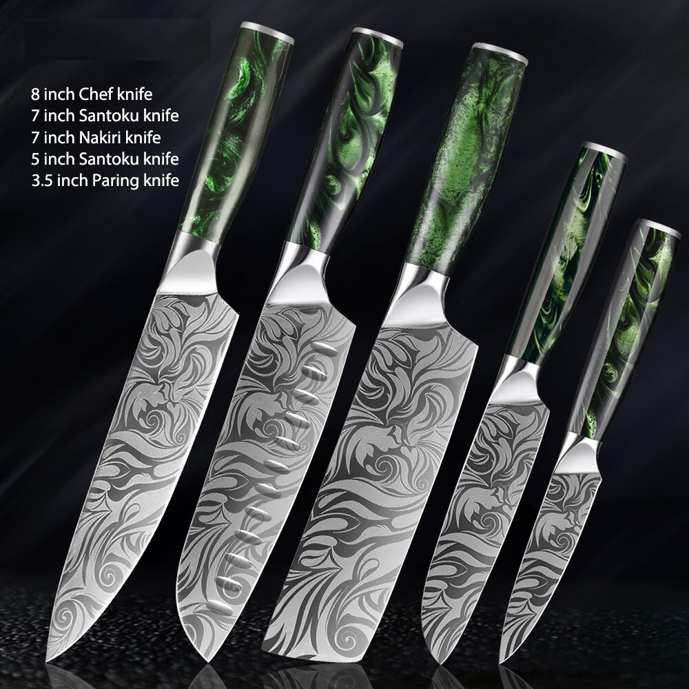 Durable  Stainless Steel Kitchen Knives Sets