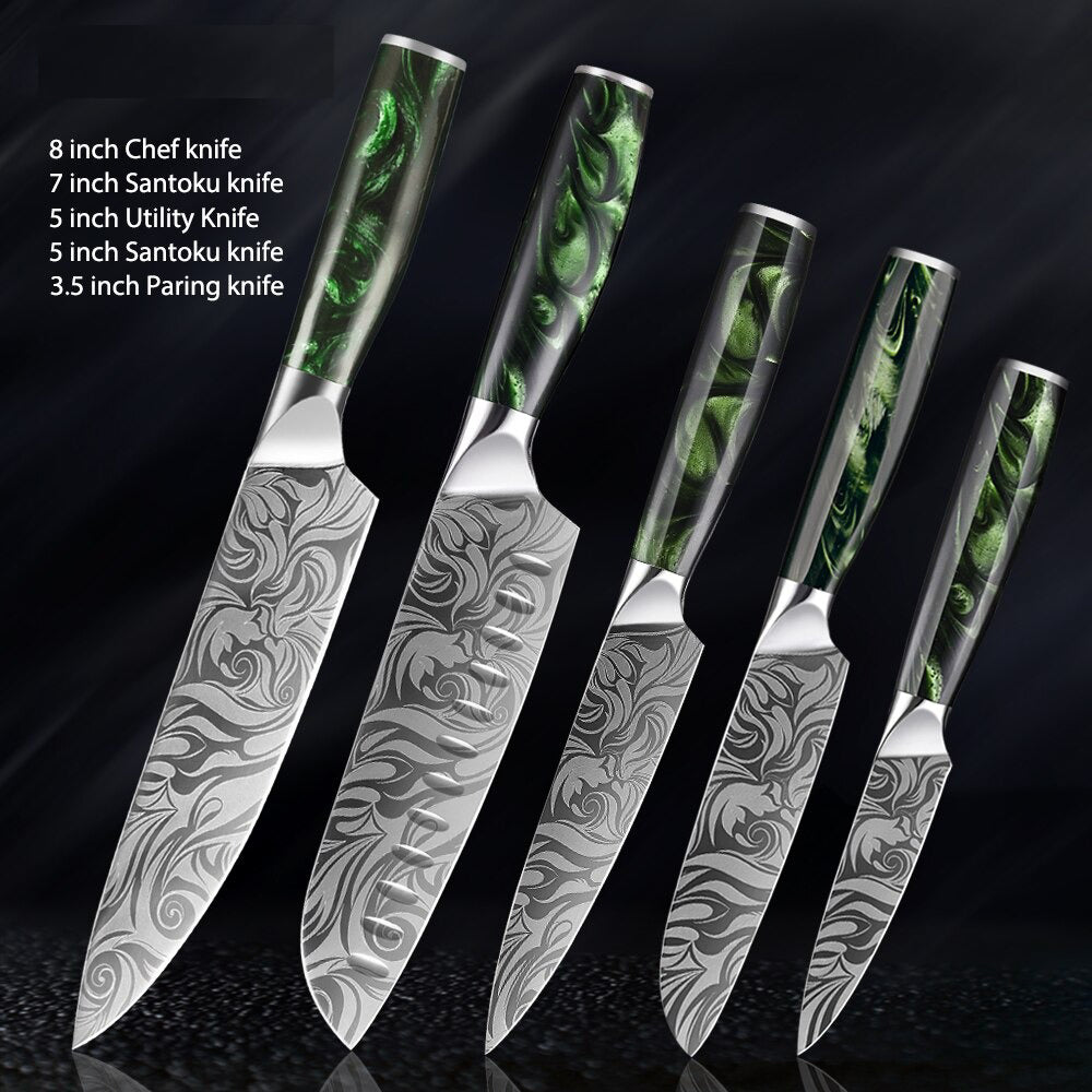 Durable  Stainless Steel Kitchen Knives Sets