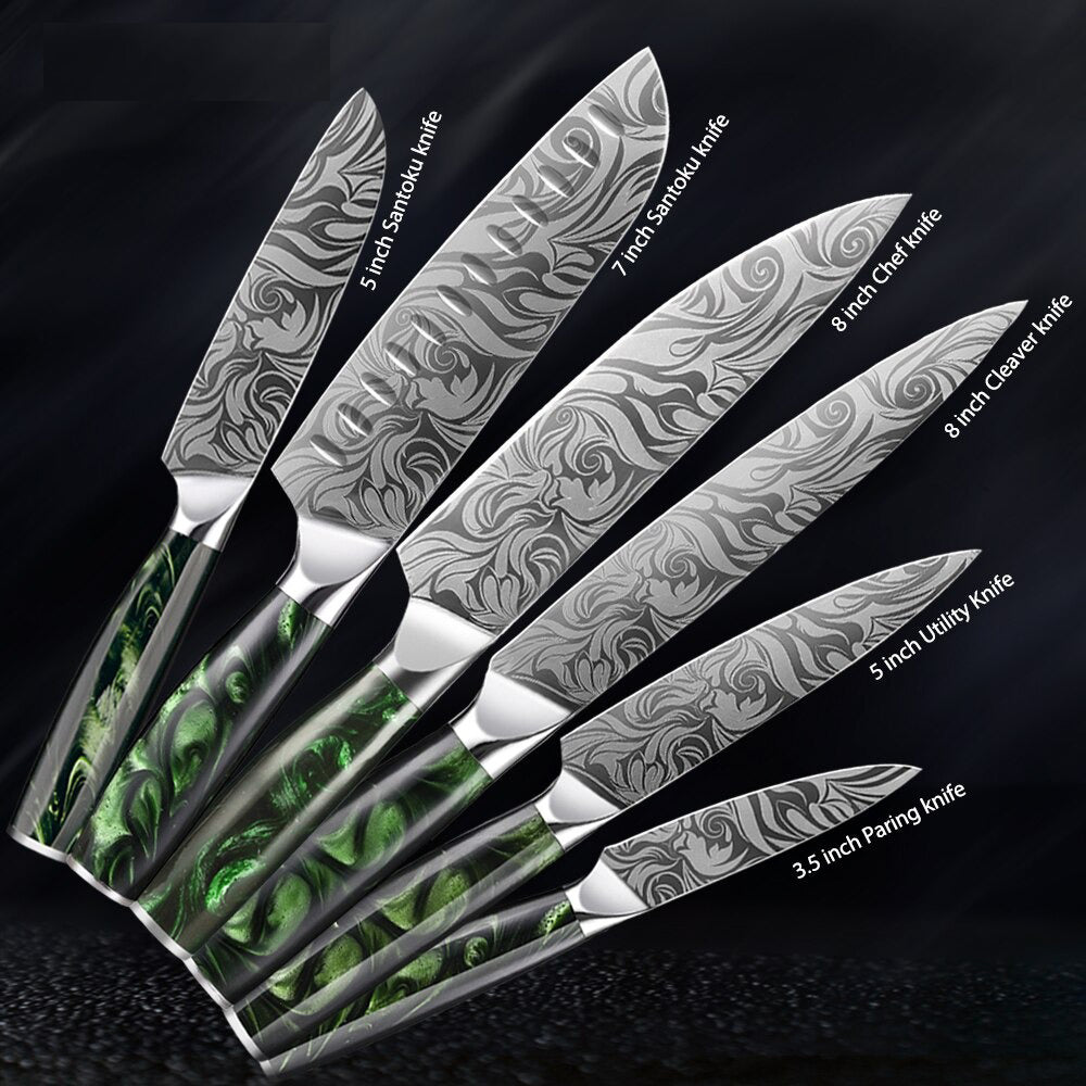 Durable  Stainless Steel Kitchen Knives Sets