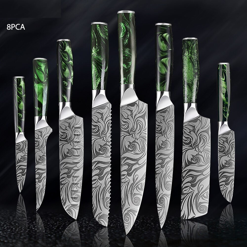 Durable  Stainless Steel Kitchen Knives Sets