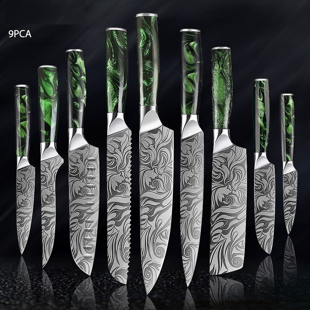 Durable  Stainless Steel Kitchen Knives Sets