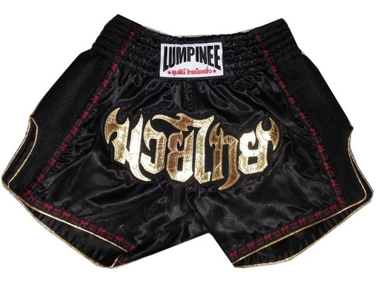 Muay Thai Shorts Lumpinee Black : LUMRTO-003 - Goods Shopi