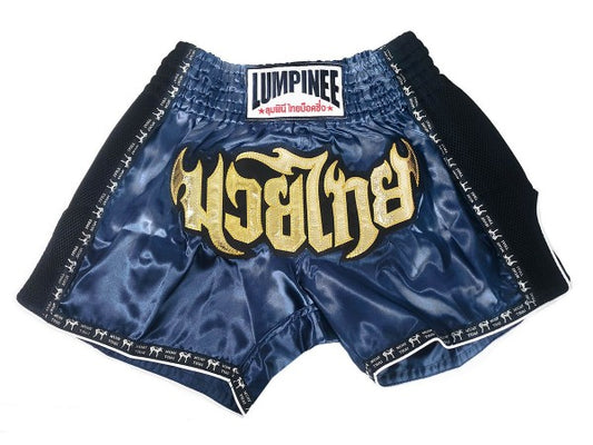 Muay Thai Shorts Lumpinee Navy: LUMRTO-003 - Goods Shopi