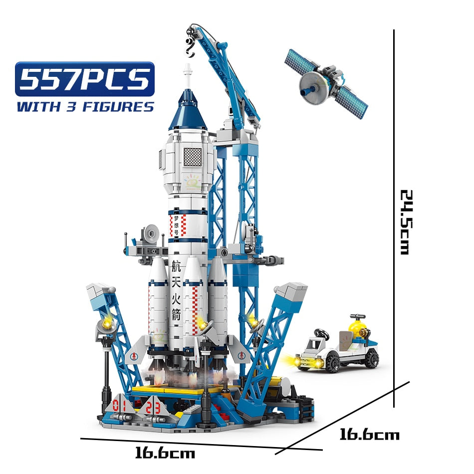 Space Aviation Rocket Building Blocks