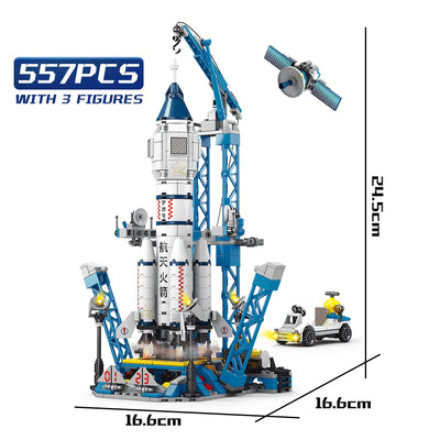 Space Aviation Rocket Building Blocks