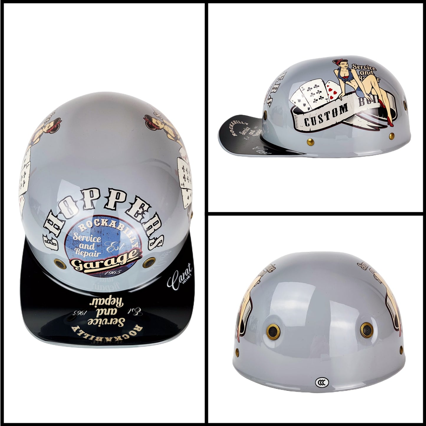 Retro Baseball Cap Half-Face Motorcycle Helmet