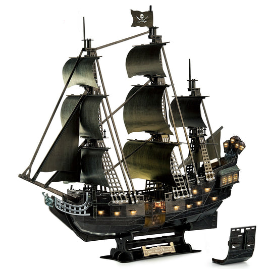 Jigsaw Puzzles LED UPGRADE Queen Anne's Revenge Pirate Ship