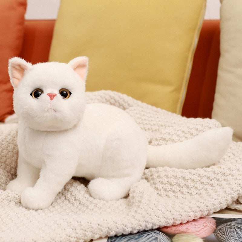 Lifelike Stuffed Cats Plush Toy